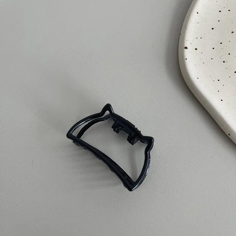 Women New Black Small Metal Claw Clips