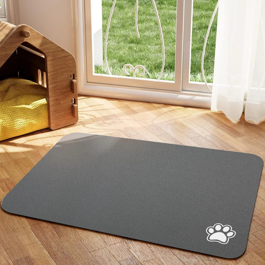Pet Feeding Mat, Absorbent Quick Dry for Messy Drinkers