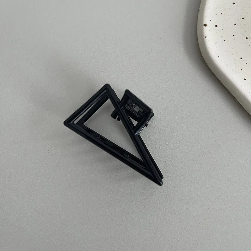Women New Black Small Metal Claw Clips