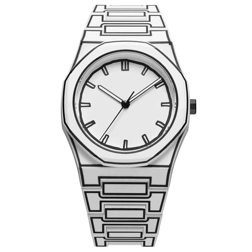 Mens Blackout Waterproof Watch