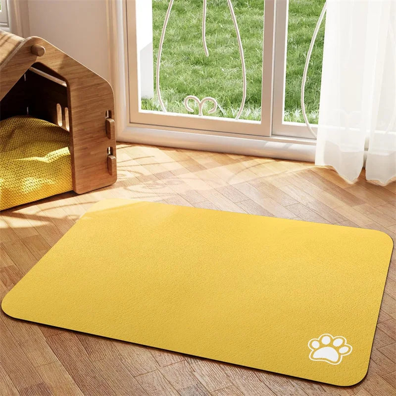 Pet Feeding Mat, Absorbent Quick Dry for Messy Drinkers