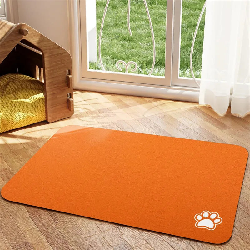 Pet Feeding Mat, Absorbent Quick Dry for Messy Drinkers