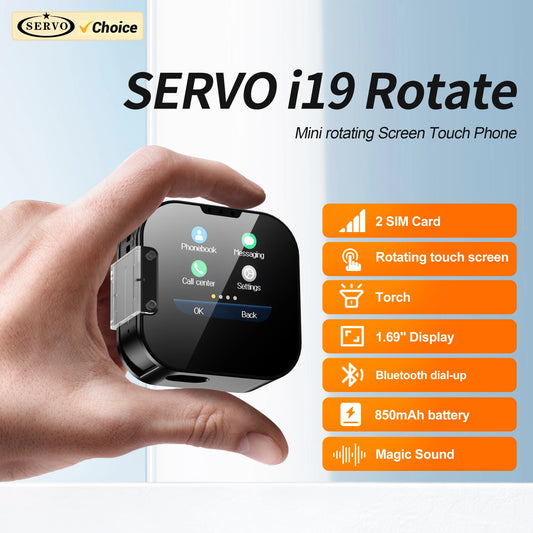 2025 NEW SERVO i19 Rotate Small Touch Screen Phone