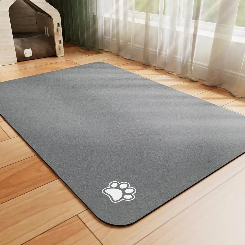 Pet Feeding Mat, Absorbent Quick Dry for Messy Drinkers