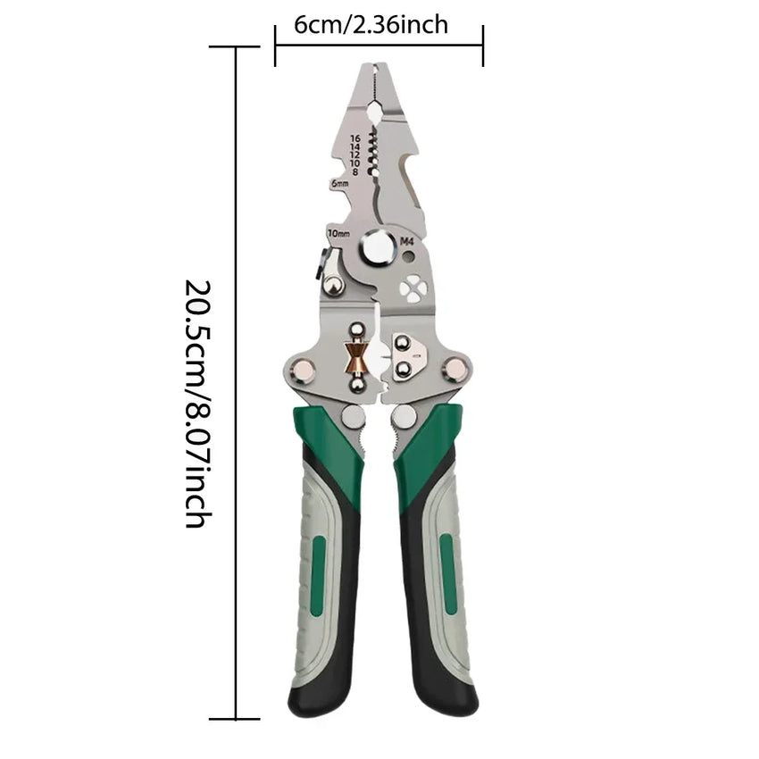 Foldable wire stripper