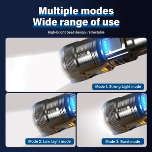High Strong Power Led Flashlights 2000LM Tactical Torch