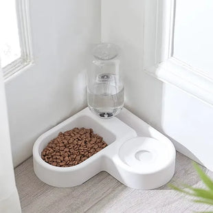 Double Dog and Cat Food Bowl Set
