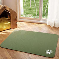 Pet Feeding Mat, Absorbent Quick Dry for Messy Drinkers