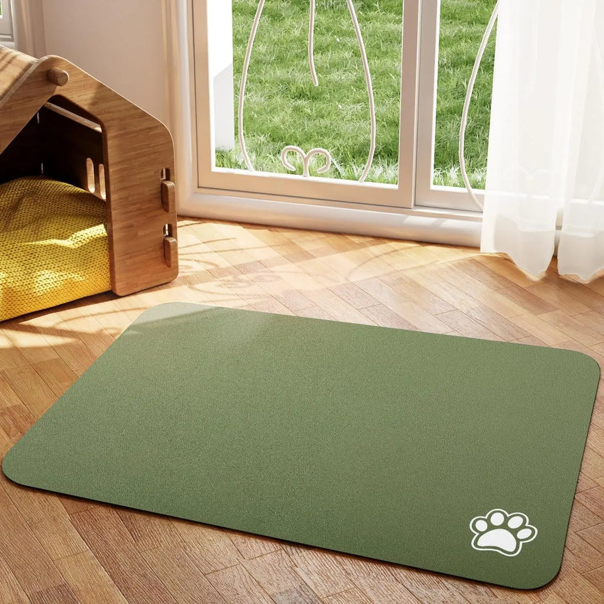 Pet Feeding Mat, Absorbent Quick Dry for Messy Drinkers