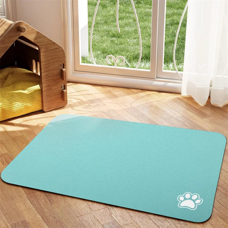 Pet Feeding Mat, Absorbent Quick Dry for Messy Drinkers