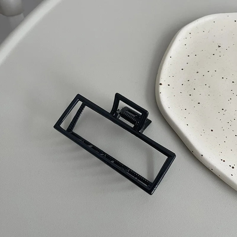 Women New Black Small Metal Claw Clips