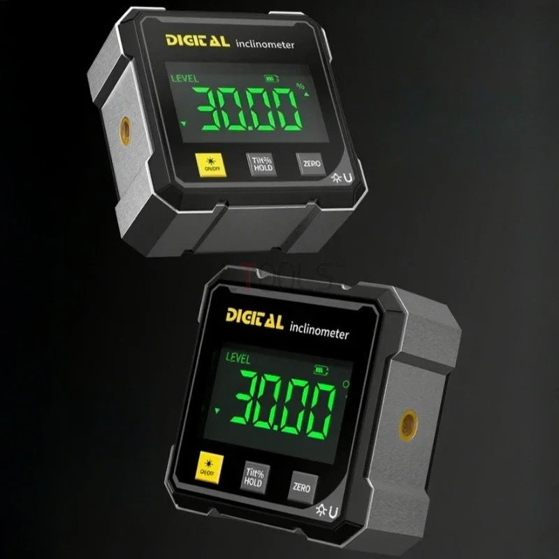 Four Sided Magnetic Electronic Level With Two-way Laser