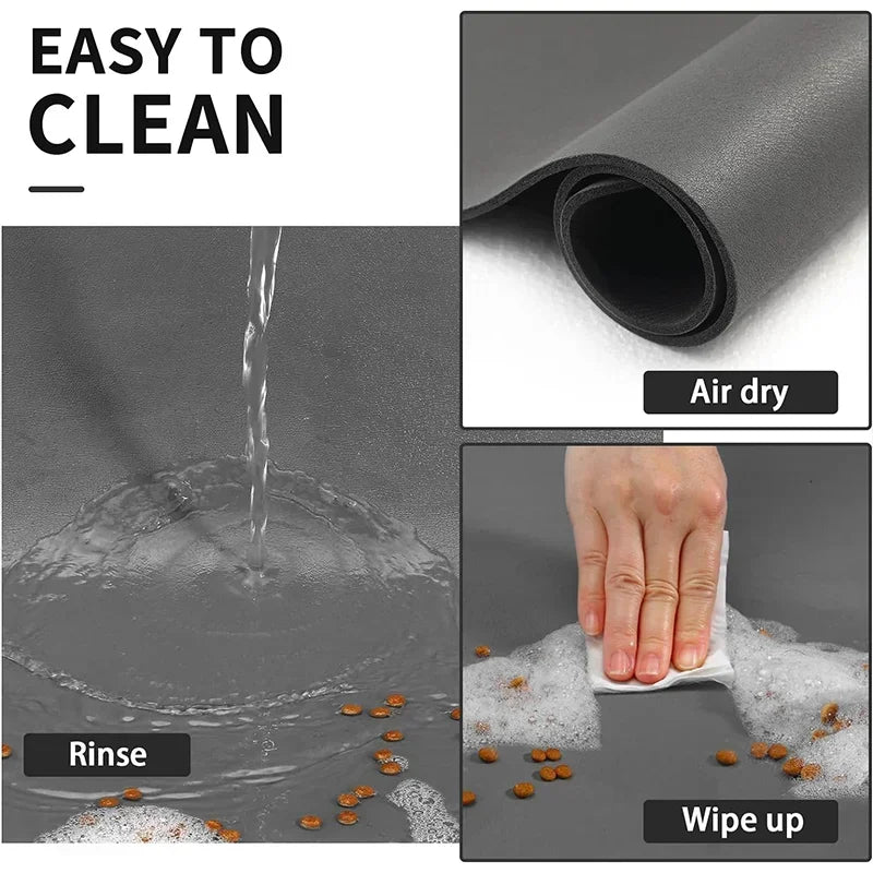 Pet Feeding Mat, Absorbent Quick Dry for Messy Drinkers