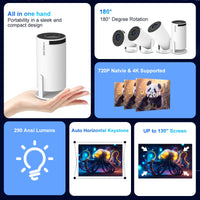 HY300 Pro 4K 1080P 1280*720P Home Cinema