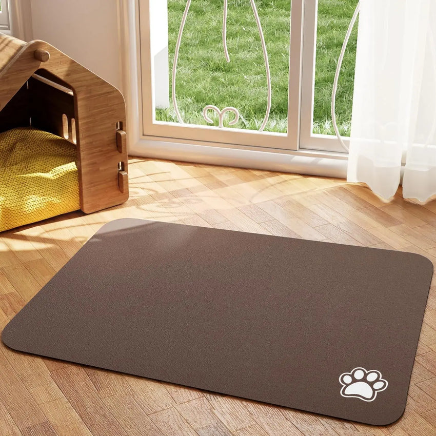 Pet Feeding Mat, Absorbent Quick Dry for Messy Drinkers