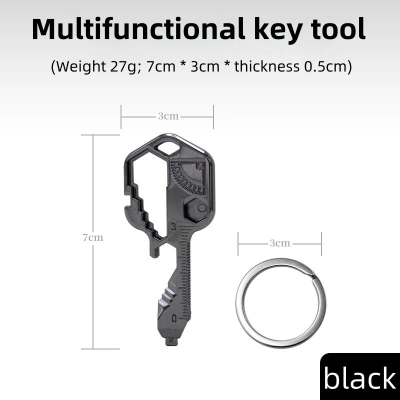 24 in 1 Key Tool Multi functional Stainless Steel Keychain