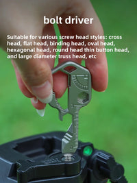 24 in 1 Key Tool Multi functional Stainless Steel Keychain