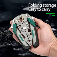 Foldable wire stripper