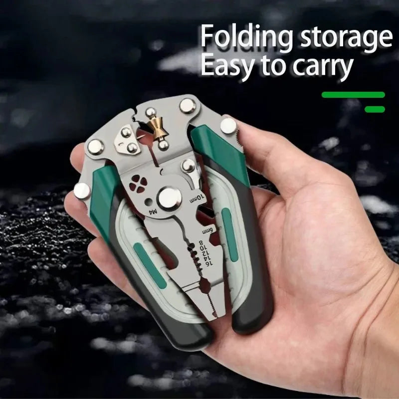 Foldable wire stripper