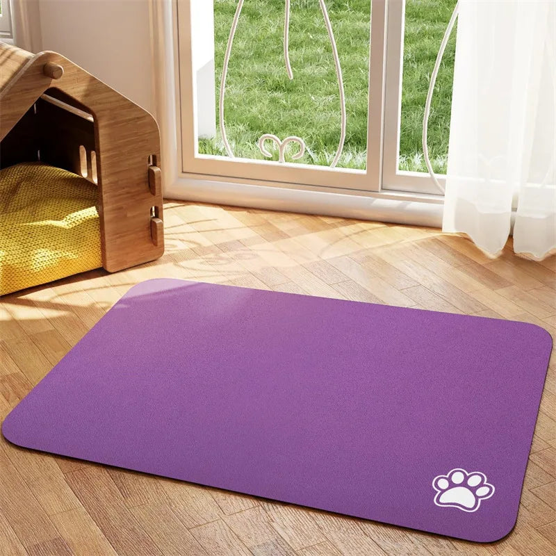 Pet Feeding Mat, Absorbent Quick Dry for Messy Drinkers
