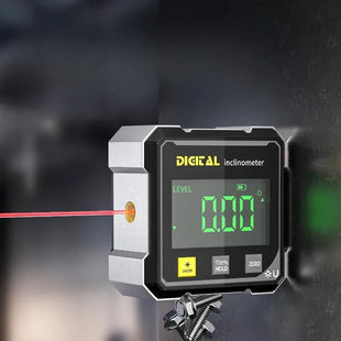 Four Sided Magnetic Electronic Level With Two-way Laser
