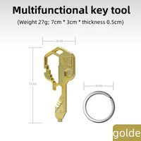 24 in 1 Key Tool Multi functional Stainless Steel Keychain