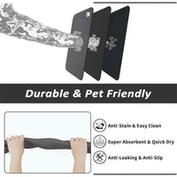 Pet Feeding Mat, Absorbent Quick Dry for Messy Drinkers