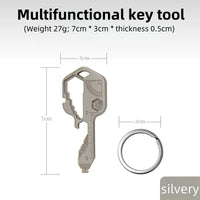 24 in 1 Key Tool Multi functional Stainless Steel Keychain