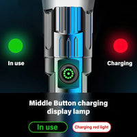 High Strong Power Led Flashlights 2000LM Tactical Torch