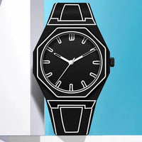 Mens Blackout Waterproof Watch