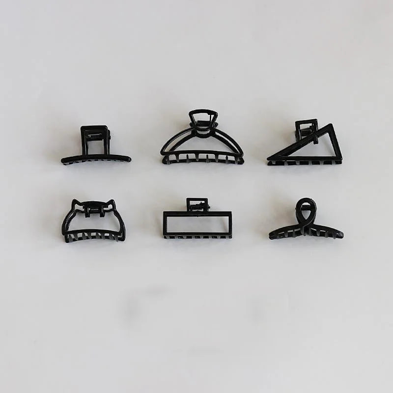 Women New Black Small Metal Claw Clips