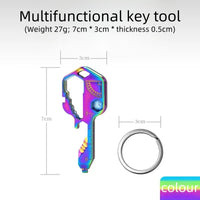 24 in 1 Key Tool Multi functional Stainless Steel Keychain